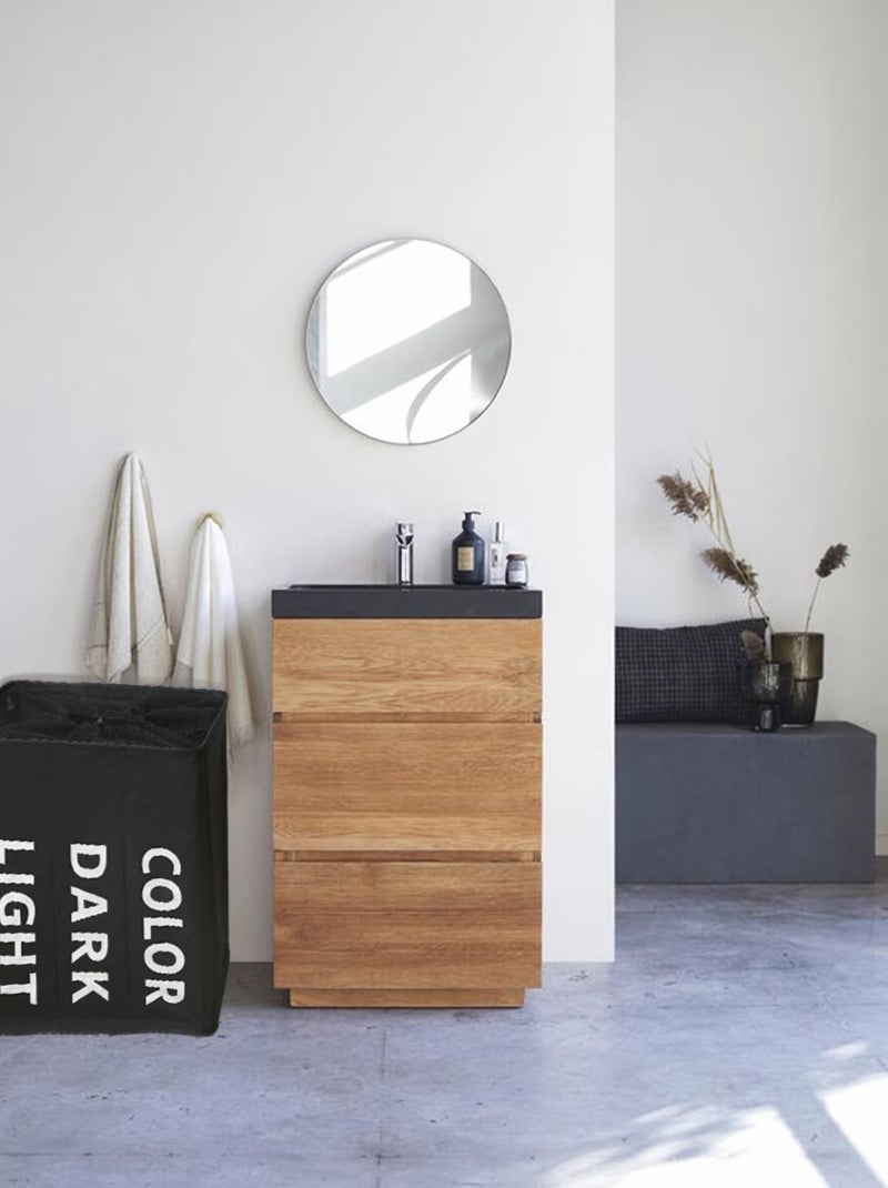 Paniers à linge Polyester PROMO LINGE Noir - Kiabi