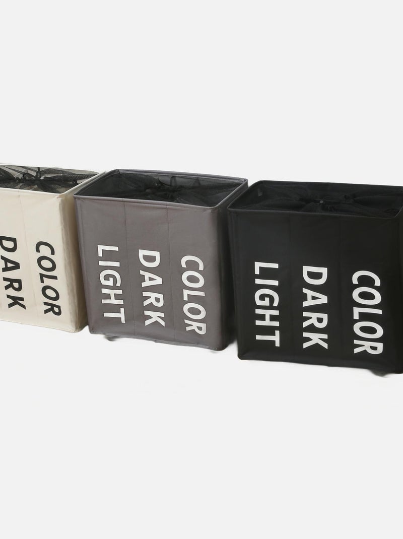 Paniers à linge Polyester PROMO LINGE Noir - Kiabi