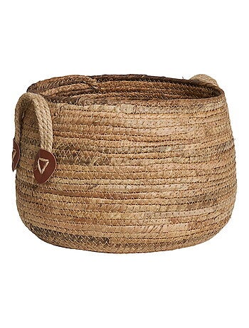 Paniers Aosta - Paniers, feuille de bananier, naturel, lot de 2