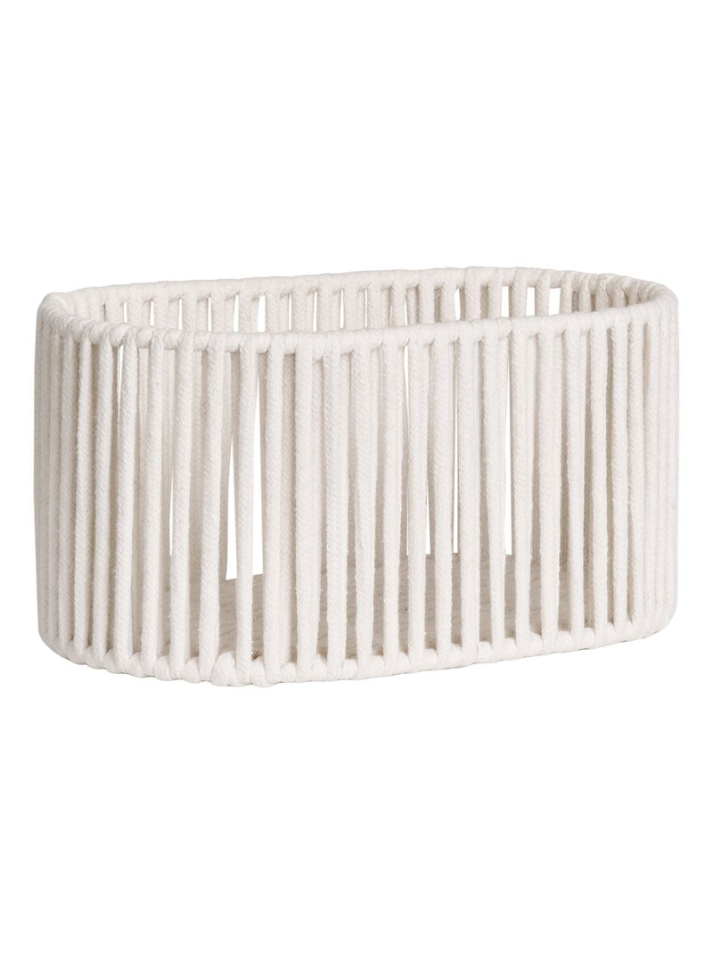Paniers Arese - Paniers, coton/métal, blanc cassé, lot de 2 Blanc - Kiabi