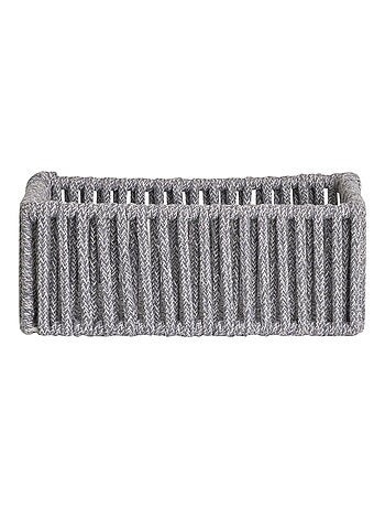 Paniers Arese - Paniers, coton/métal, gris, lot de 3