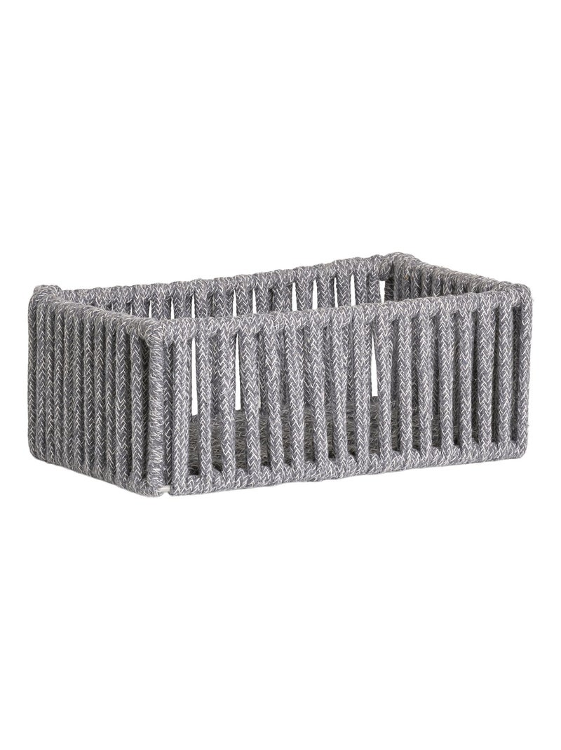 Paniers Arese - Paniers, coton/métal, gris, lot de 3 Gris - Kiabi