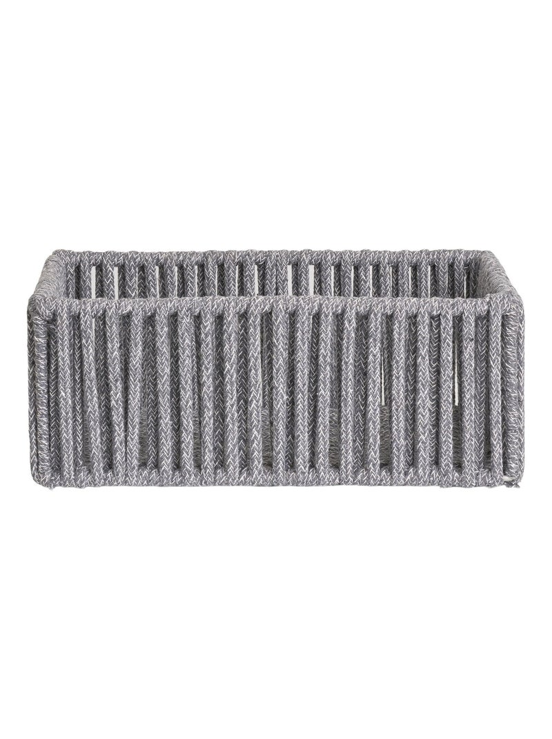 Paniers Arese - Paniers, coton/métal, gris, lot de 3 Gris - Kiabi