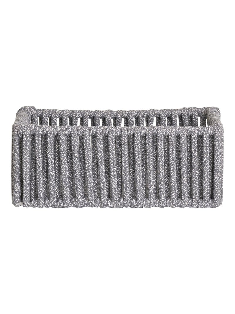 Paniers Arese - Paniers, coton/métal, gris, lot de 3 Gris - Kiabi