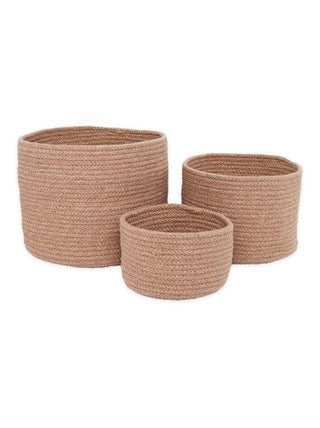 Paniers de rangement corde de coton (3pcs)