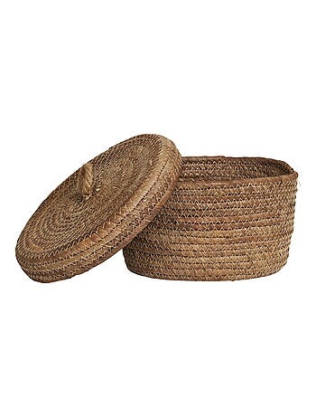 Paniers Desio - Paniers, feuille de bananier, naturel, lot de 2