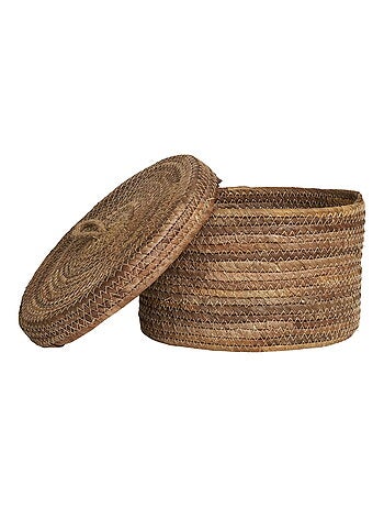 Paniers Desio - Paniers, feuille de bananier, naturel, lot de 2
