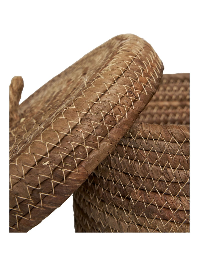 Paniers Desio - Paniers, feuille de bananier, naturel, lot de 2 Beige - Kiabi