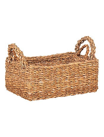 Paniers Morella - Paniers en jonc de mer, naturel, lot de 2
