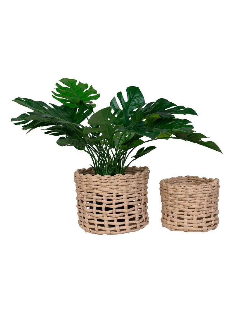 Paniers Penela - Paniers en papier, naturel, lot de 2 Marron - Kiabi