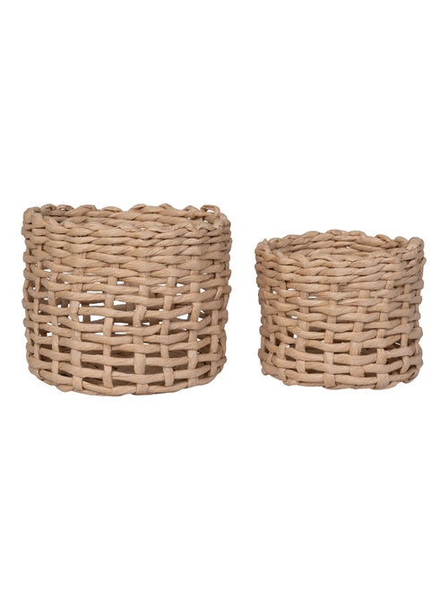 Paniers Penela - Paniers en papier, naturel, lot de 2 - Kiabi
