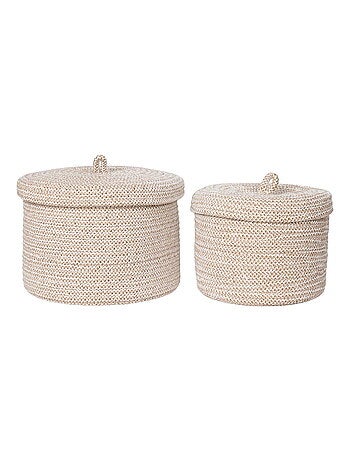 Paniers Sebal - Paniers, coton, beige, lot de 2