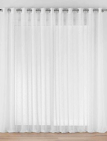 Panneau à Œillets Effet Lin Tissé HALTONA