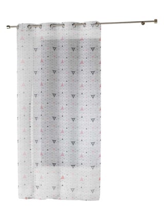 Panneau a oeillets rideau Voile 140 x 240 cm Cyllia blanc