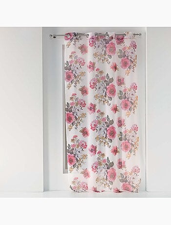 Panneau a oeillets rideau Voile Collection Flowers