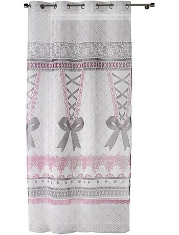 Panneau a oeillets rideau voile joli corset
