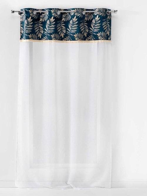 Panneau a oeillets Voilage Collection Tropical Adelore - Kiabi