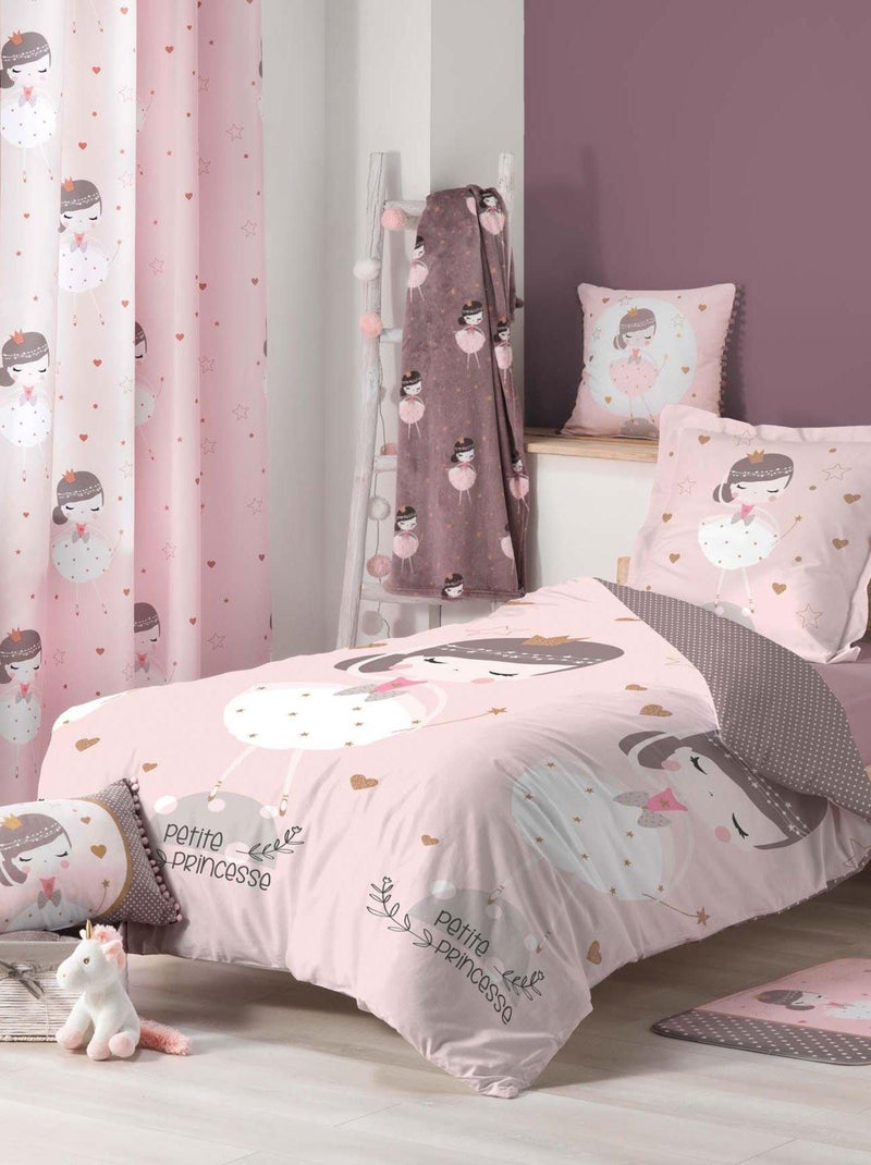 Panneau a oeillets Voilage Fifi Petite Princesse Rose - Kiabi