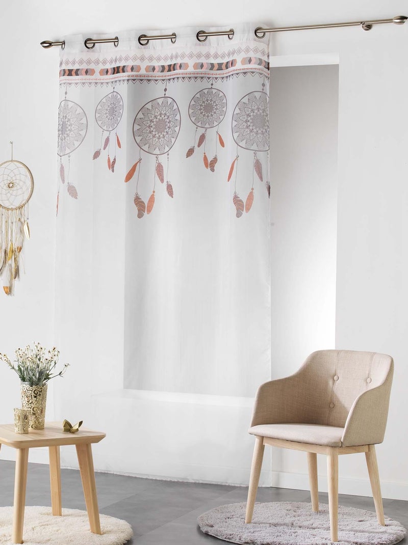 Panneau à oeillets voile Boheme Topindinatu Blanc - Kiabi