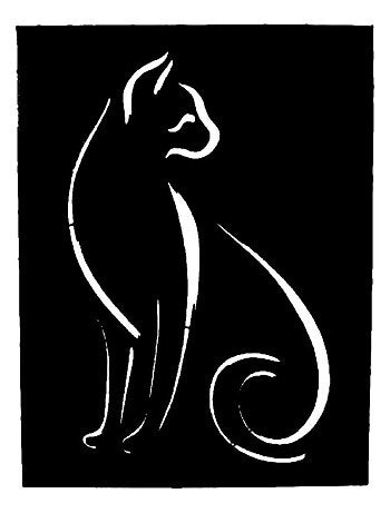 Panneau à suspendre motif chat