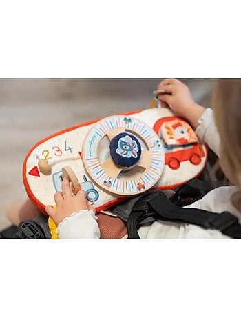 Panneau d'activités en voiture