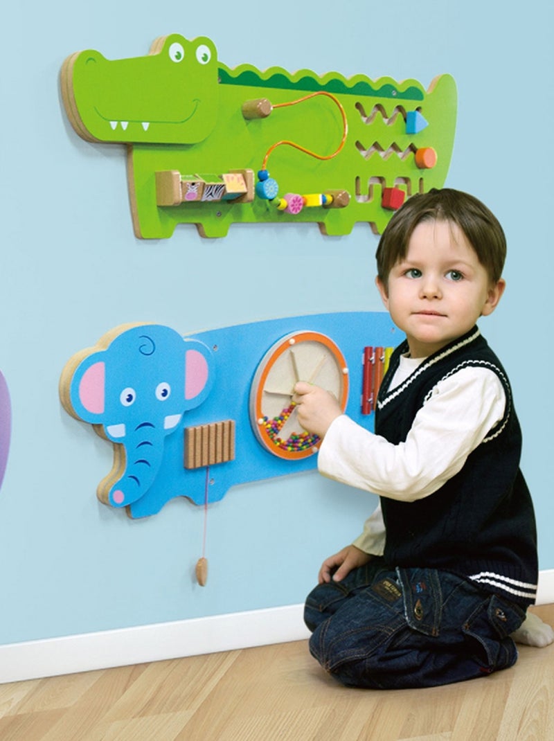 Panneau d'activités mural Éléphant Bleu - Kiabi