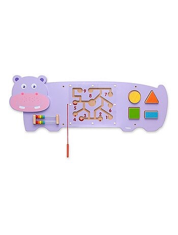 Panneau d'activités mural Hippopotame