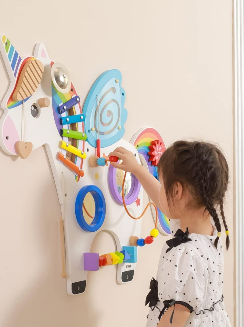 Panneau d'activités mural Licorne Blanc - Kiabi