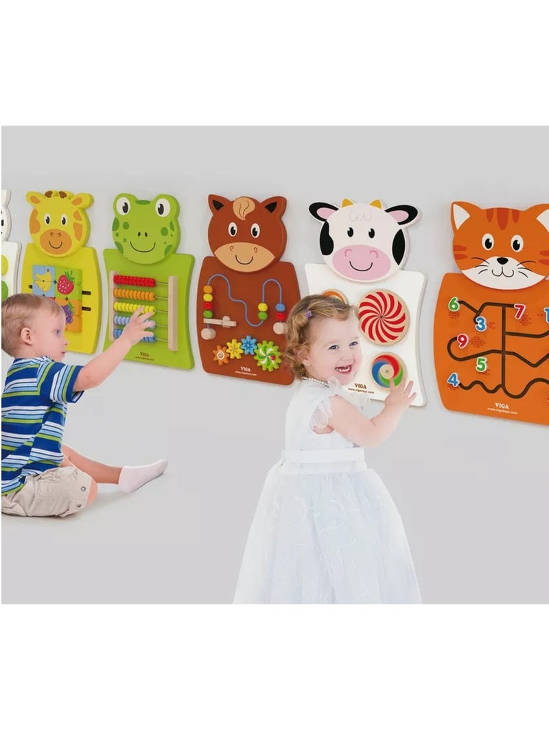 Panneau d'activités mural Vache Blanc - Kiabi