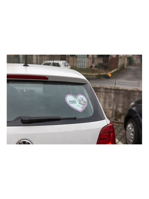 Panneau de sécurité pour voiture « bébé à bord » - Disney Minnie-  avec fixation à ventouse - Kiabi