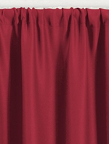 Panneau droit à ourlet passe tringle