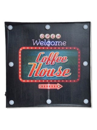 Panneau lumineux led coffee house