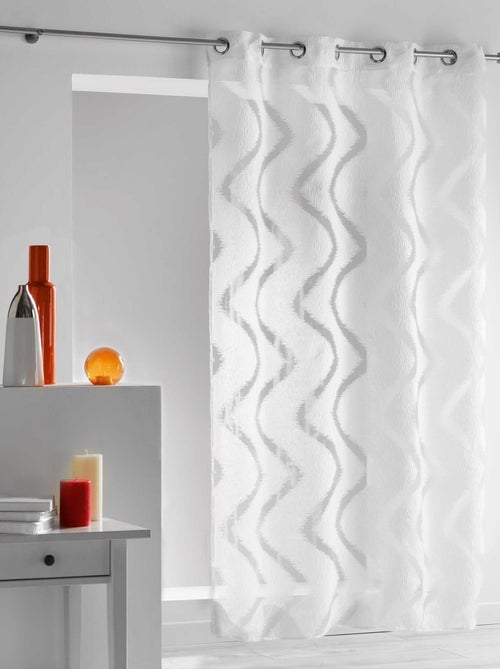Panneau oeillets rideau Voile Collection Zapy - Kiabi