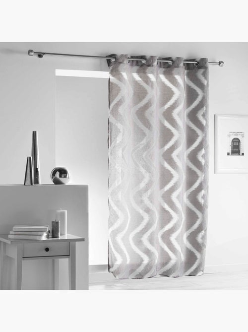 Panneau oeillets rideau Voile Collection Zapy - Kiabi