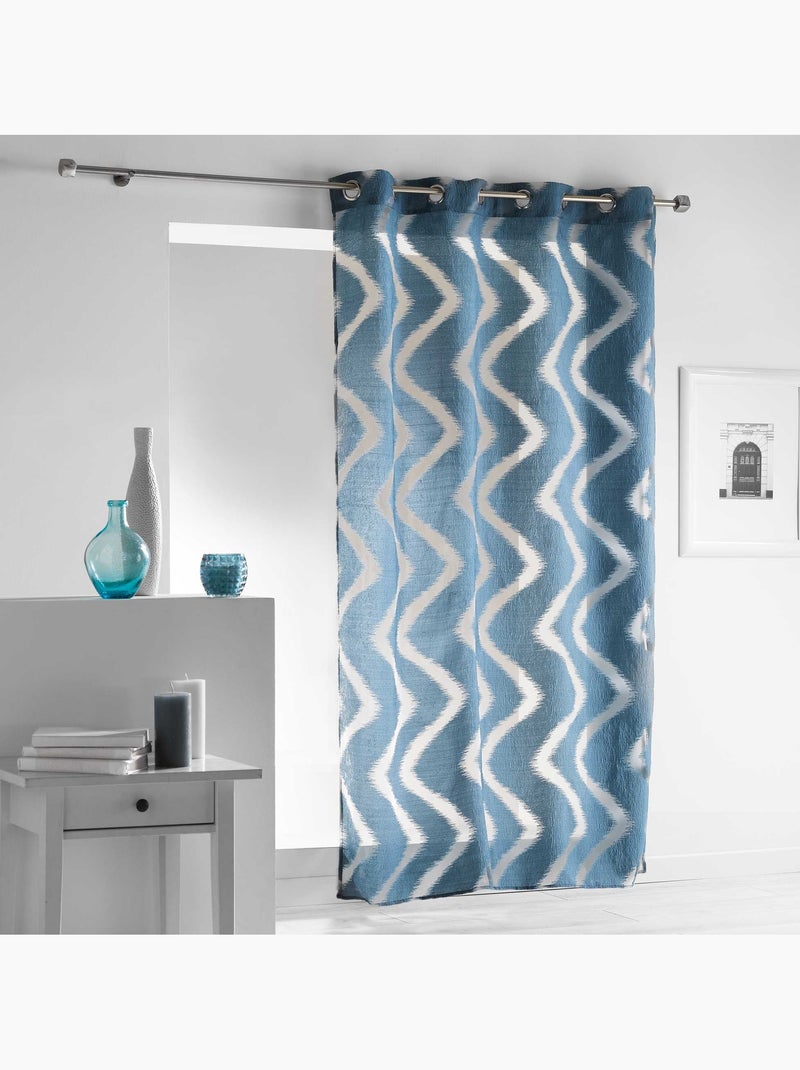 Panneau oeillets rideau Voile Collection Zapy Gris - Kiabi