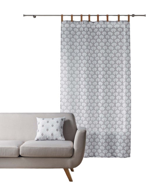 Panneau rideau voile sable Collection Art deco chic - Kiabi