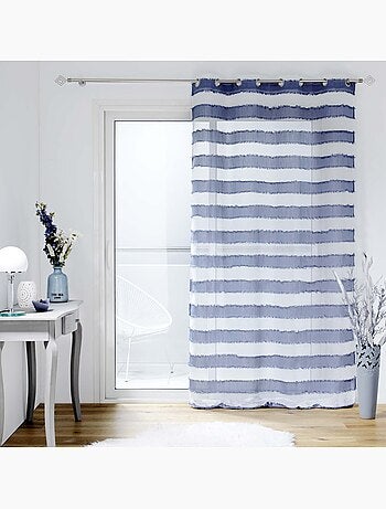 Panneau voilage sable a rayure Lalina