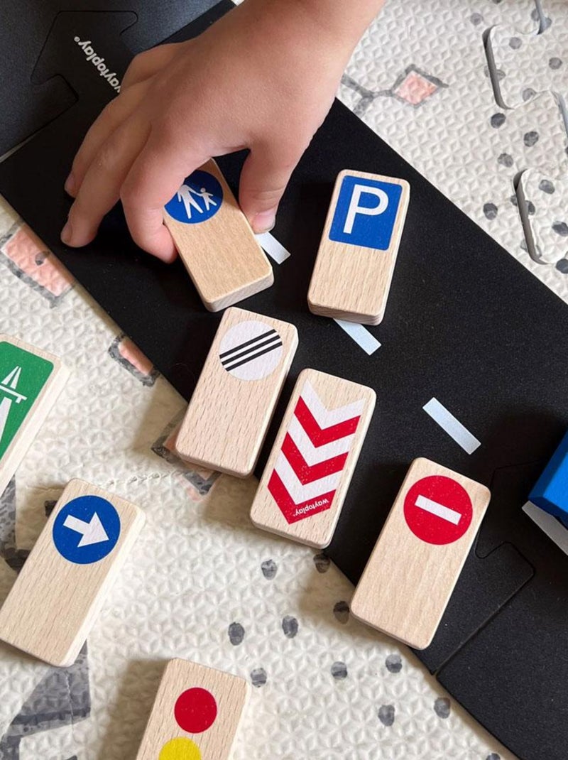 Panneaux de signalisation Roadblocks - Set de 8 Multicolore - Kiabi
