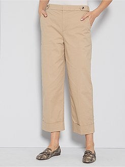 Pantacourt à revers - Kiabi