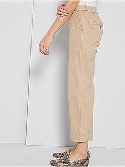 Pantacourt à revers - Kiabi