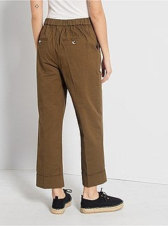 Pantacourt à revers - Kiabi