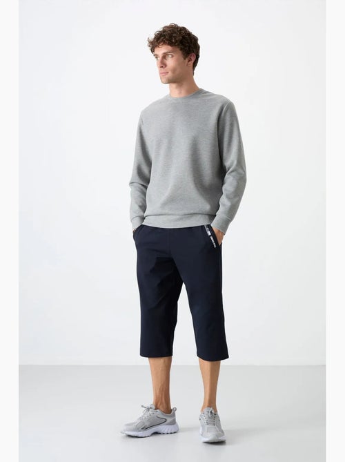 Pantacourt à taille mi-haute tommy - Kiabi