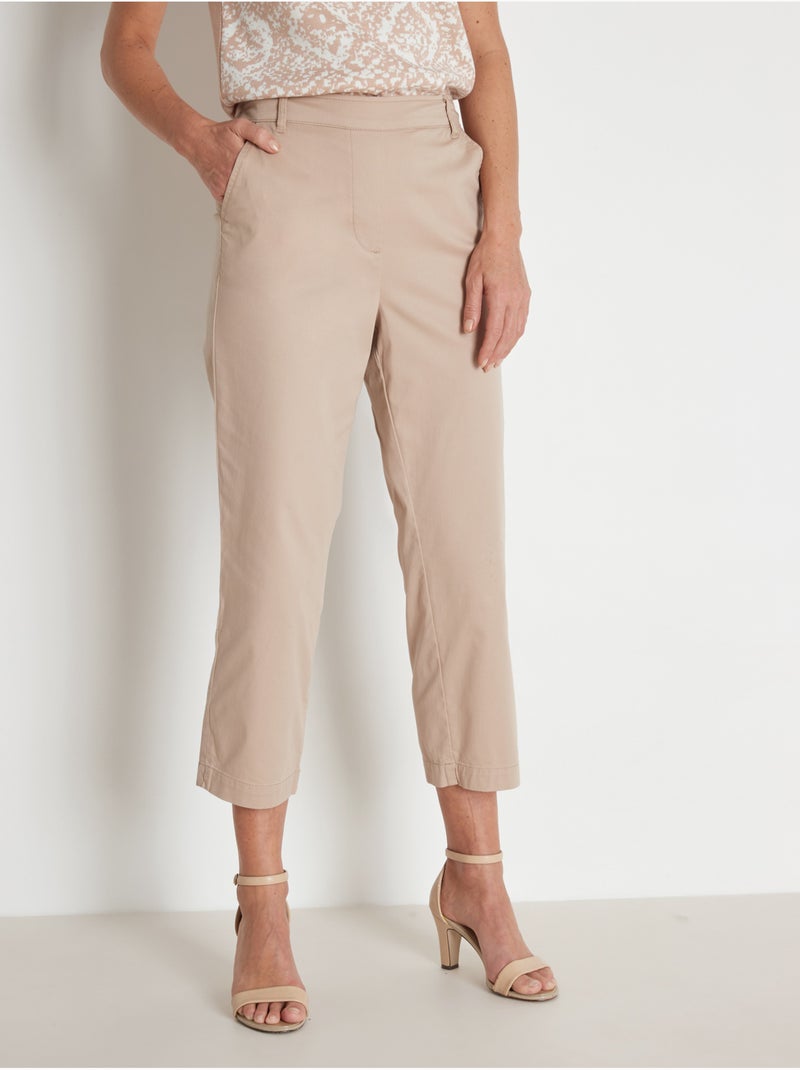 Pantacourt avec élasthanne - DAXON Beige - Kiabi