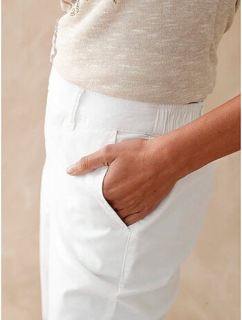 Pantacourt avec élasthanne