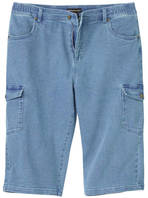 Pantacourt Cargo en Jean  - ATLAS FOR MEN - Kiabi