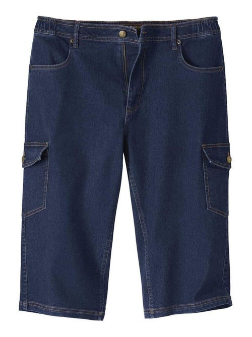 Pantacourt Cargo Jean Stretch Confort  - Atlas For Men - Kiabi