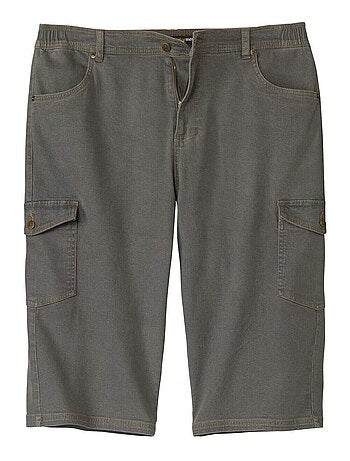 Pantacourt Cargo Jean Stretch Confort - ATLAS FOR MEN