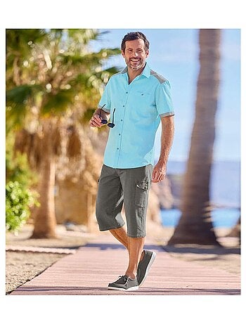 Pantacourt Cargo Jean Stretch Confort - ATLAS FOR MEN