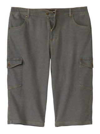 Pantacourt Cargo Jean Stretch Confort   - ATLAS FOR MEN