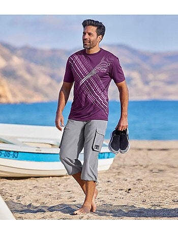 Pantacourt cargo microfibre oahu - atlas for men